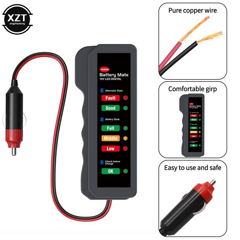 Power Tools Display - Car Battery Tester 6 LED Display