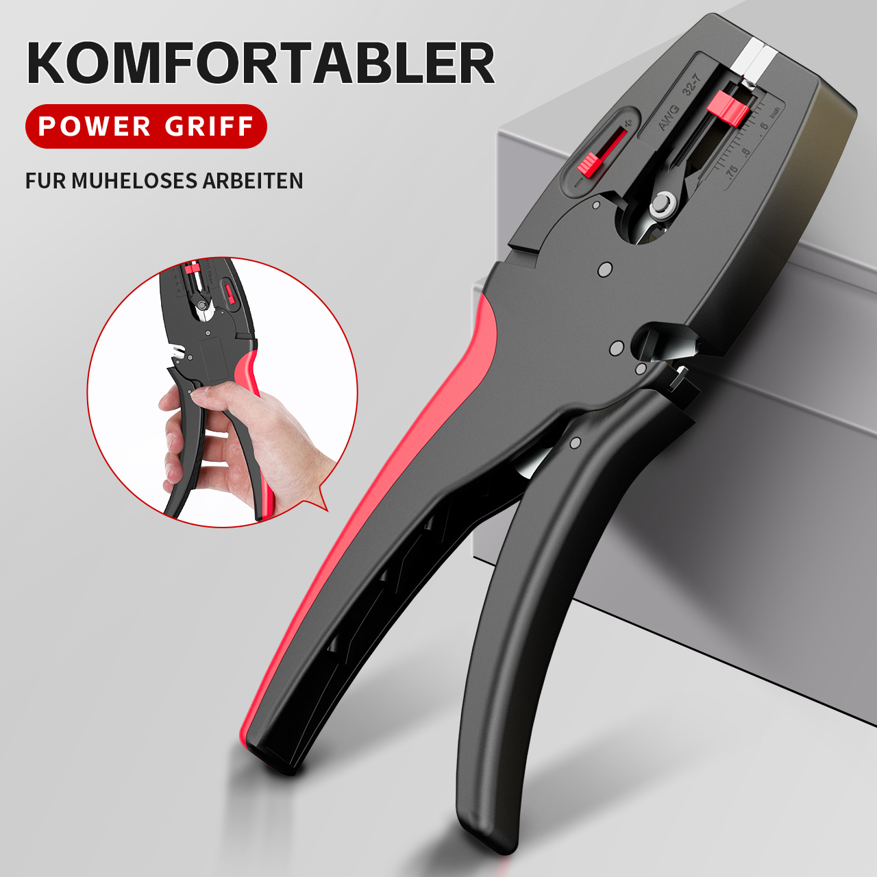Power Tools Germany - Automatic Wire Stripper and Cutter Pliers