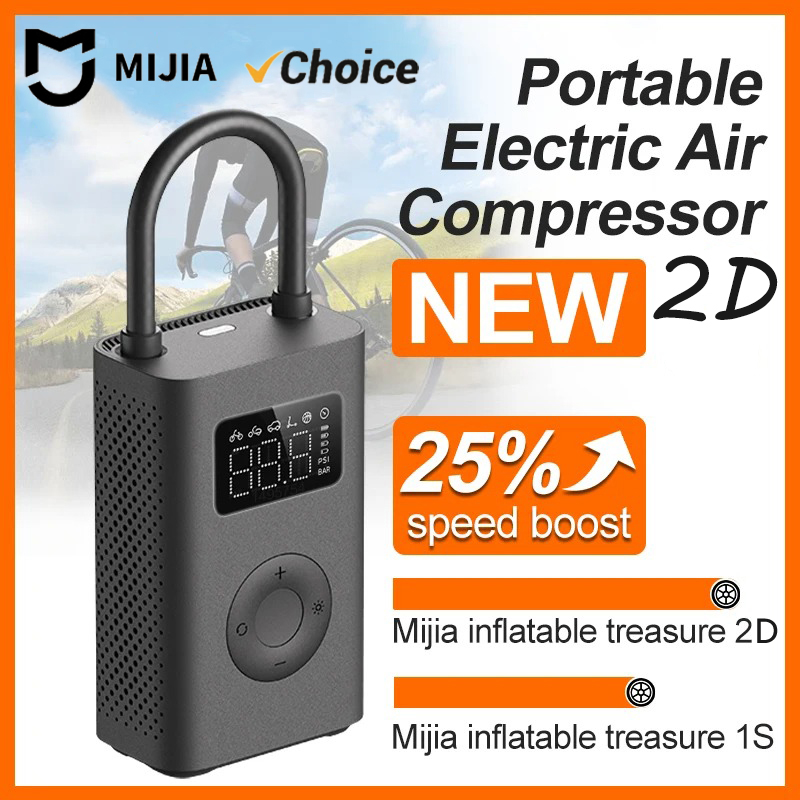 Original MIJIA Air Pump 2D 25% - Air Compressor Mini review and price