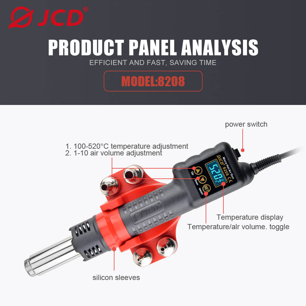 JCD 750W Micro Heat Gun Rework - Heat Gun Variable review and price