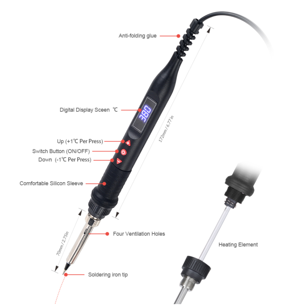 JCD 750W Micro Heat Gun Rework - Heat Gun Variable review and price