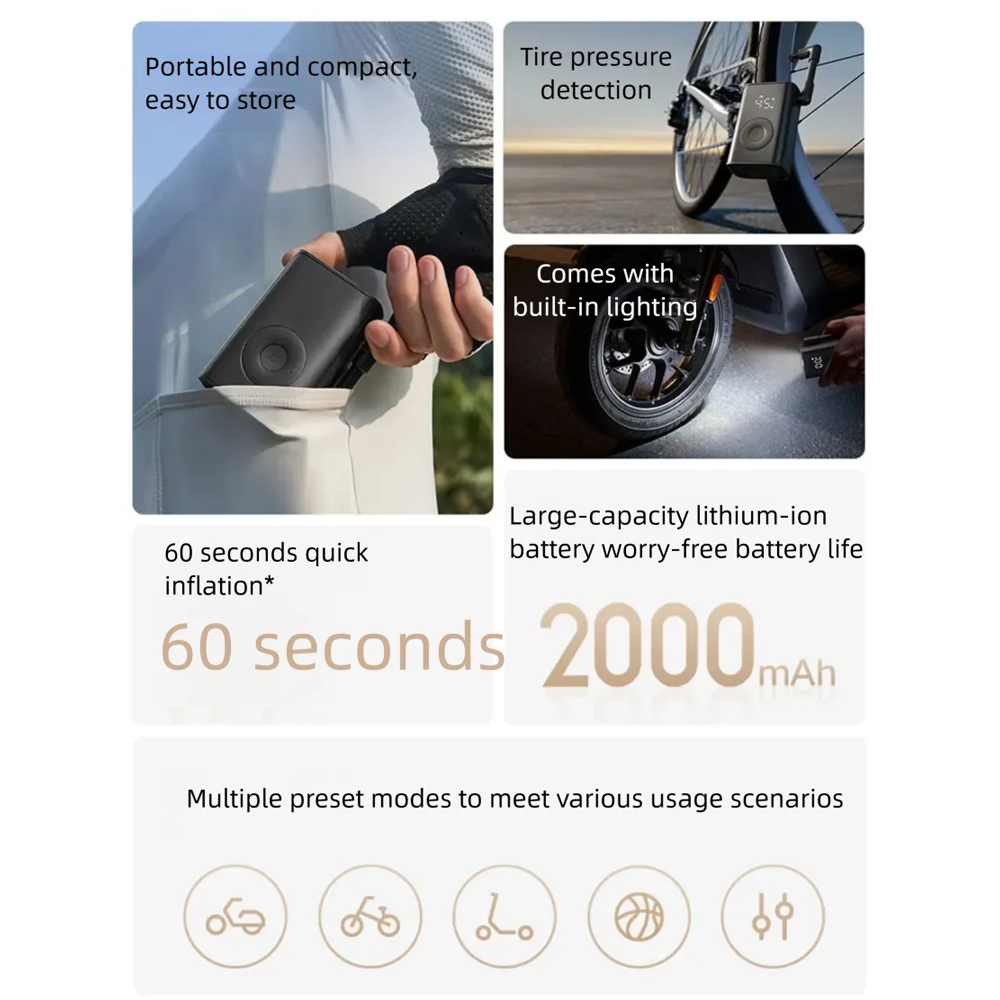 Mijia Portable Air Pump mini E - Power Tools Display review and price