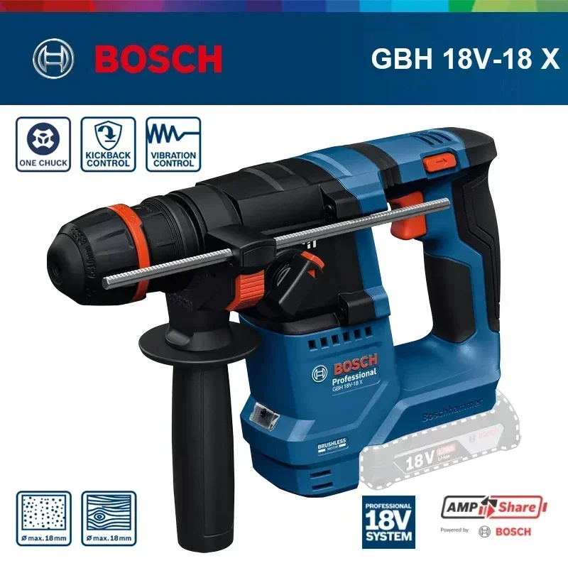 Bosch GBH 18V-18X Cordless Rot - Power Tools Hammer review and price